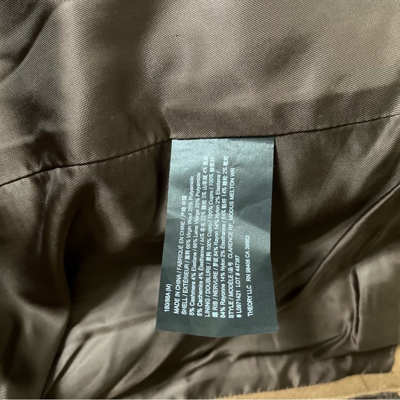 Men's Theory Wool Stand Collar Jacket M - Picture 8 of 8